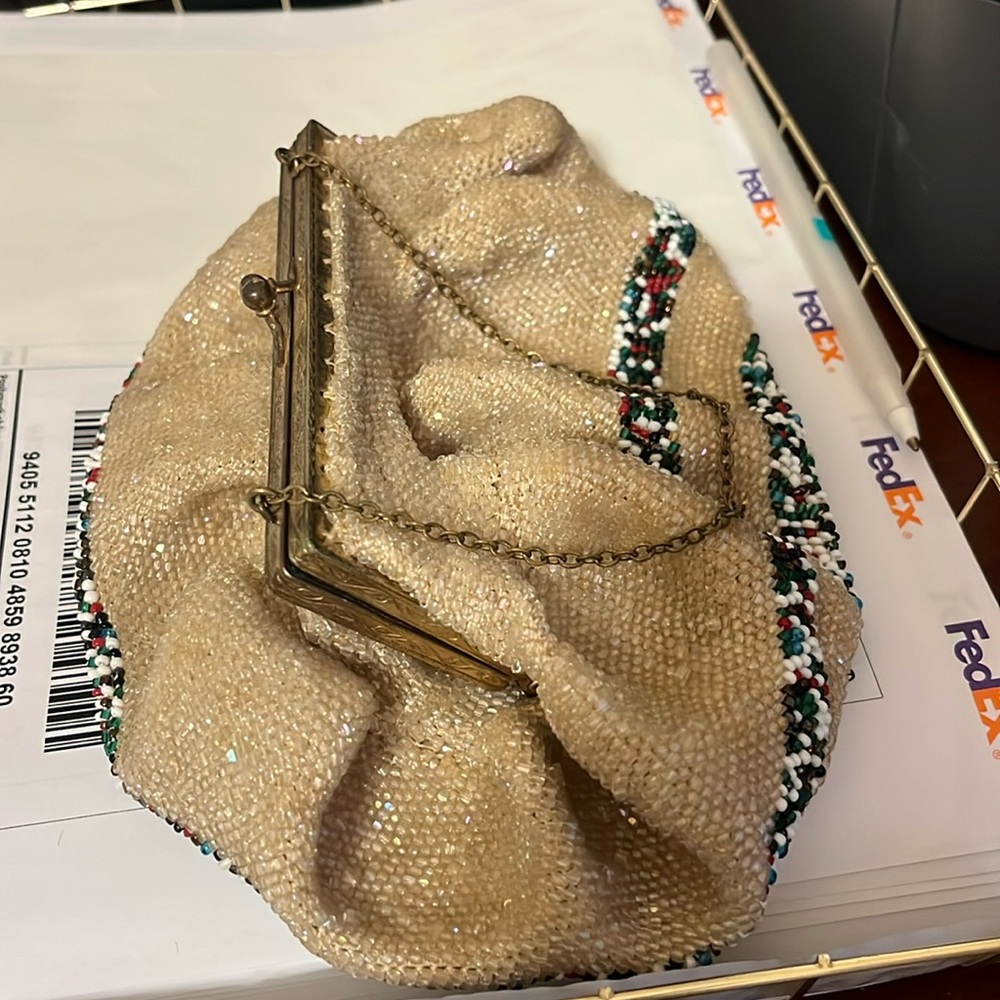Antique beaded evening purse never seen one like this before